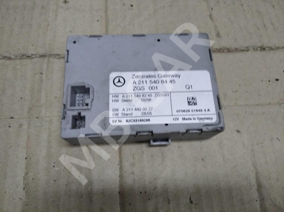 Блок ZGW CGW MERCEDES-BENZ E-класс W211/S211 рестайлинг (2006 - 2009) фото 1 — Разборка Мерседес