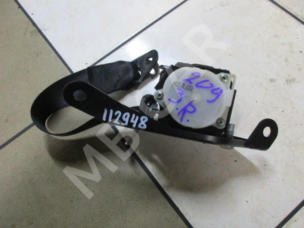 Ремень безопасности задний правый MERCEDES-BENZ CLK-класс C209/W209 (2002 - 2005) фото 1 — Разборка Мерседес