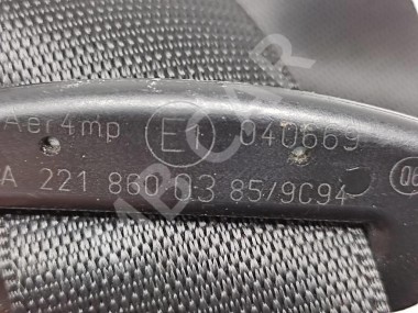 Ремень безопасности задний левый MERCEDES-BENZ S-класс W221 (2005 - 2009) — Разборка Мерседес