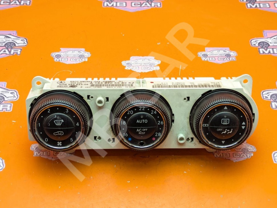 Панель управления климатом MERCEDES-BENZ M-класс W163 рестайлинг (2001 - 2005) фото 1 &mdash; Разборка Мерседес