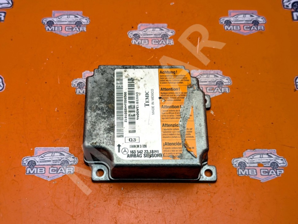 Блок AIRBAG MERCEDES-BENZ M-класс W163 рестайлинг (2001 - 2005) фото 1 &mdash; Разборка Мерседес