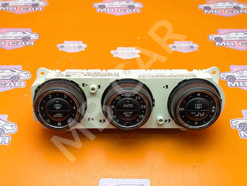 Панель управления климатом MERCEDES-BENZ M-класс W163 рестайлинг (2001 - 2005) фото 1 &mdash; Разборка Мерседес