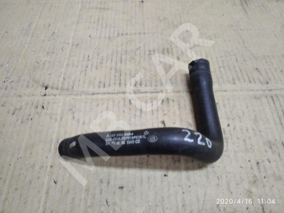 Патрубок ОЖ MERCEDES-BENZ S-класс W220 (1998 - 2005) фото 1 — Разборка Мерседес