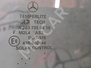 Стекло заднее правое MERCEDES-BENZ M-класс W163 (1997 - 2001) — Разборка Мерседес