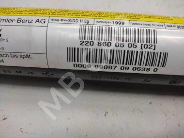 Шторка безопасности правая MERCEDES-BENZ S-класс W220 (1998 - 2005) — Разборка Мерседес