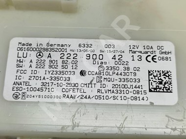 Блок KEYLESS-GO MERCEDES-BENZ GLC-класс X253 (2015 - 2019) — Разборка Мерседес