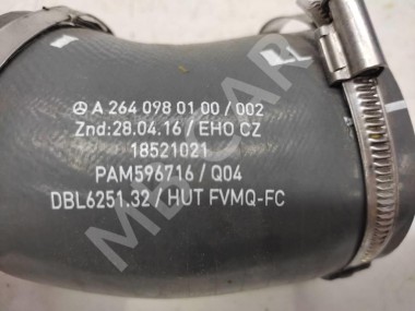 Патрубок интеркулера MERCEDES-BENZ C-класс W205/S205/C205/A205 рестайлинг (2018 - 2023) — Разборка Мерседес