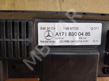 Панель управления климатом MERCEDES-BENZ SLK-класс R171 (2004 - 2008) — Разборка Мерседес