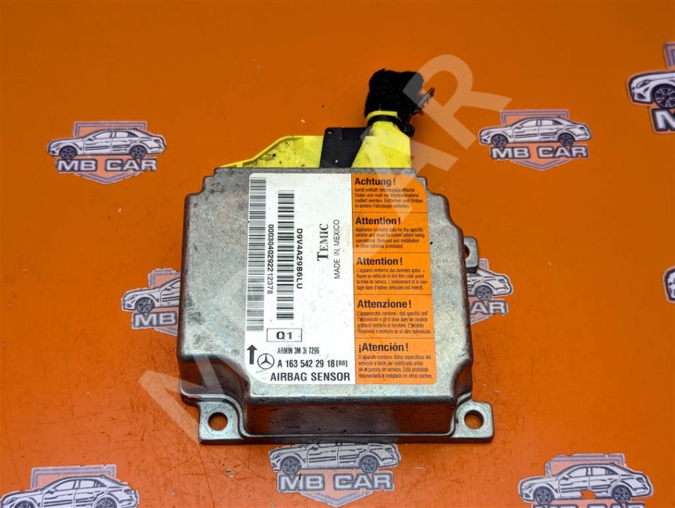 Блок AIRBAG MERCEDES-BENZ M-класс W163 рестайлинг (2001 - 2005) фото 1 — Разборка Мерседес