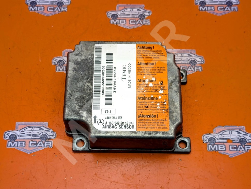 Блок AIRBAG MERCEDES-BENZ M-класс W163 рестайлинг (2001 - 2005) фото 1 &mdash; Разборка Мерседес