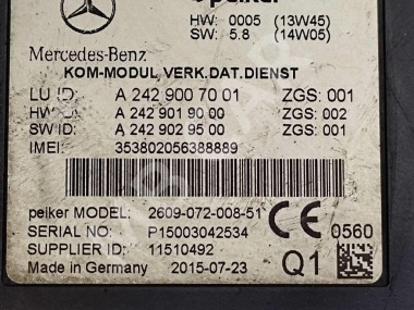 Блок телематики MERCEDES-BENZ C-класс W205/S205/C205/A205 (2014 - 2018) — Разборка Мерседес