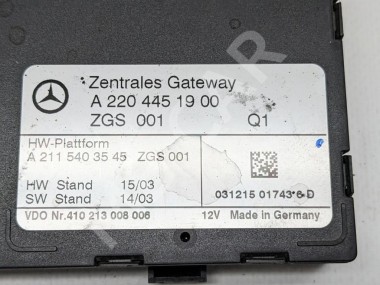 Блок ZGW CGW MERCEDES-BENZ S-класс W220 рестайлинг (2002 - 2005) — Разборка Мерседес