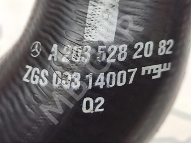 Патрубок интеркулера MERCEDES-BENZ C-класс W203/S203/CL203 (2000 - 2004) — Разборка Мерседес