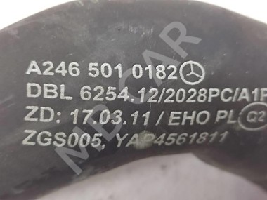 Патрубок радиатора MERCEDES-BENZ B-класс W246 (2011 - 2014) — Разборка Мерседес