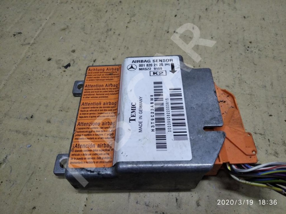 Блок AIRBAG MERCEDES-BENZ C-класс W202/S202 рестайлинг (1997 - 2001) фото 1 — Разборка Мерседес