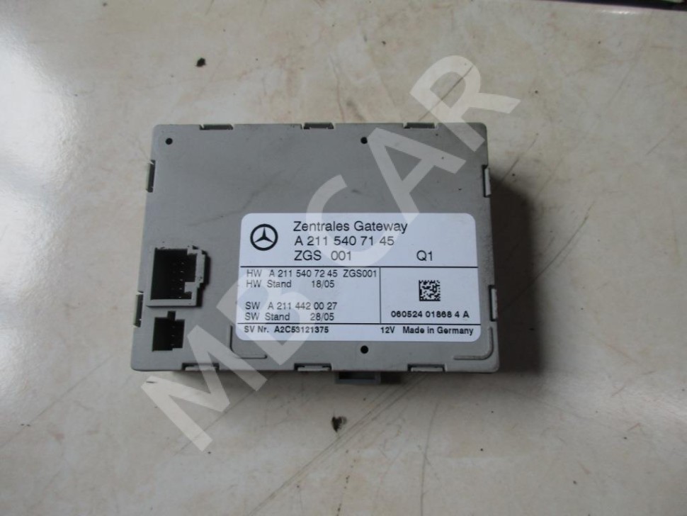 Блок ZGW CGW MERCEDES-BENZ E-класс W211/S211 рестайлинг (2006 - 2009) фото 1 — Разборка Мерседес