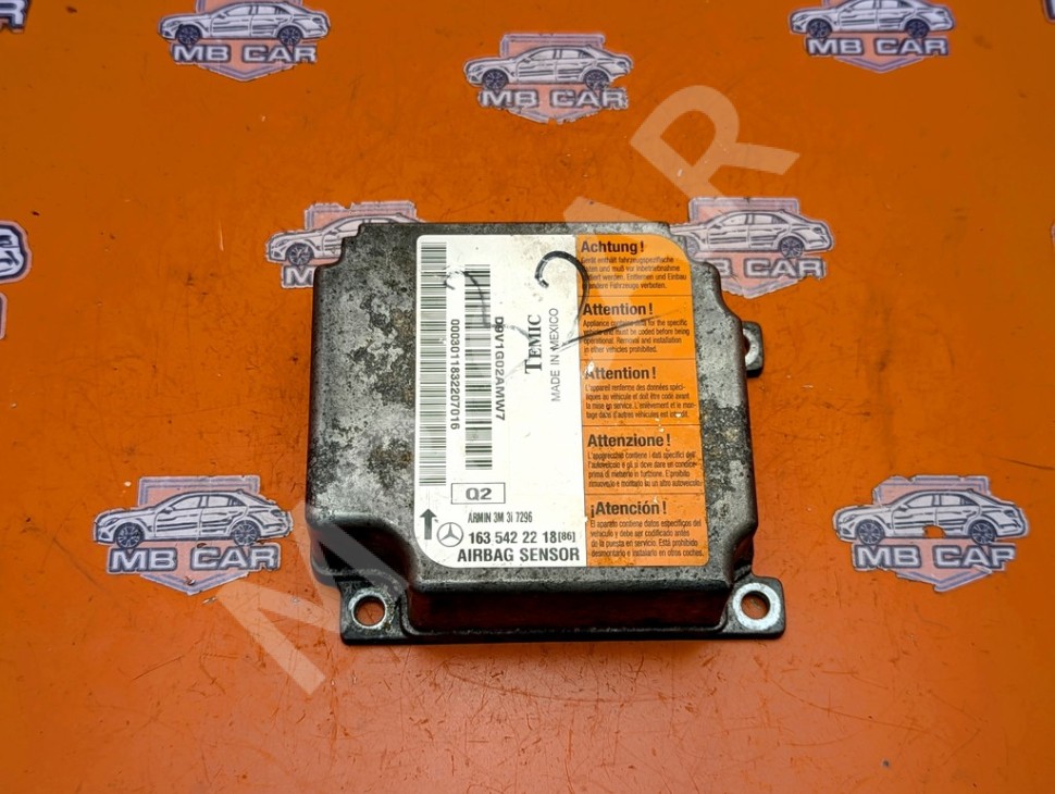 Блок AIRBAG MERCEDES-BENZ M-класс W163 рестайлинг (2001 - 2005) фото 1 &mdash; Разборка Мерседес