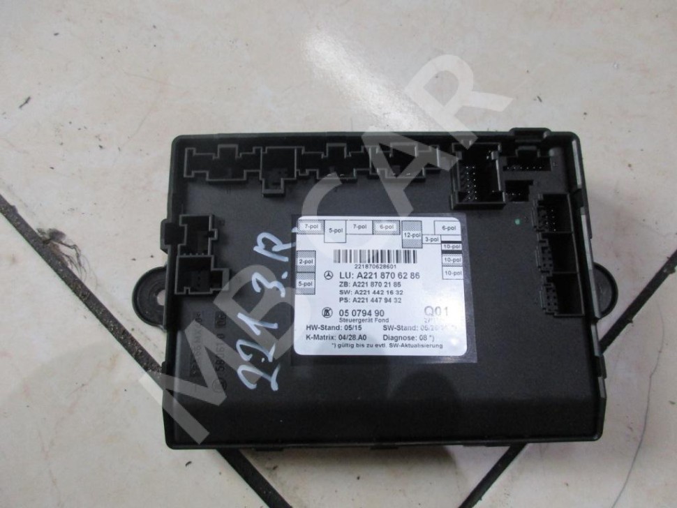 Блок двери MERCEDES-BENZ S-класс W221 (2005 - 2009) фото 1 &mdash; Разборка Мерседес