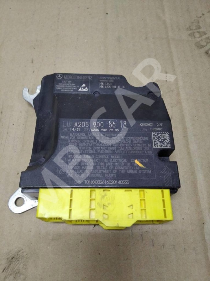 Блок AIRBAG MERCEDES-BENZ C-класс AMG W205/S205/C205/A205 (2014 - 2018) фото 1 — Разборка Мерседес