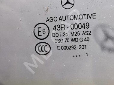 Стекло заднее левое MERCEDES-BENZ C-класс W204/S204/С204 рестайлинг (2011 - 2015) — Разборка Мерседес