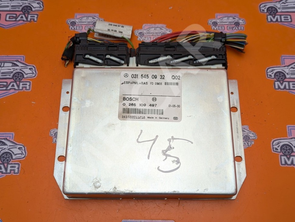 Блок ESP+PML MERCEDES-BENZ S-класс W220 (1998 - 2005) фото 1 &mdash; Разборка Мерседес