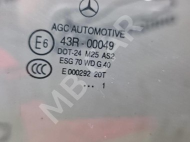 Стекло заднее правое MERCEDES-BENZ C-класс W204/S204/С204 рестайлинг (2011 - 2015) — Разборка Мерседес