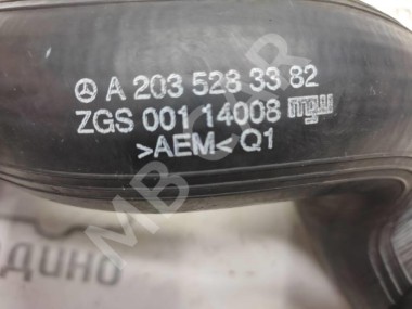 Патрубок интеркулера MERCEDES-BENZ C-класс W203/S203/CL203 (2000 - 2004) — Разборка Мерседес