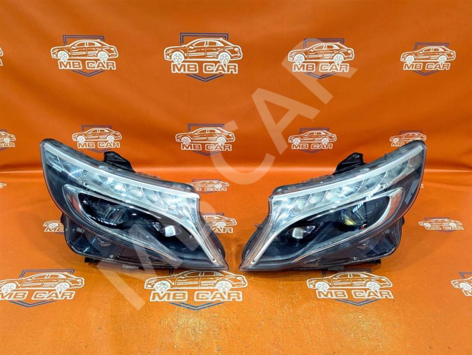 Комплект фар MERCEDES-BENZ V-класс W447 рестайлинг (2019 - 2025) фото 1 — Разборка Мерседес