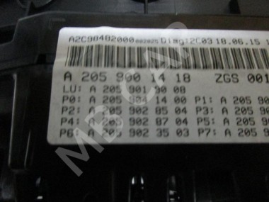 Щиток приборов MERCEDES-BENZ C-класс W205/S205/C205/A205 (2014 - 2018) — Разборка Мерседес