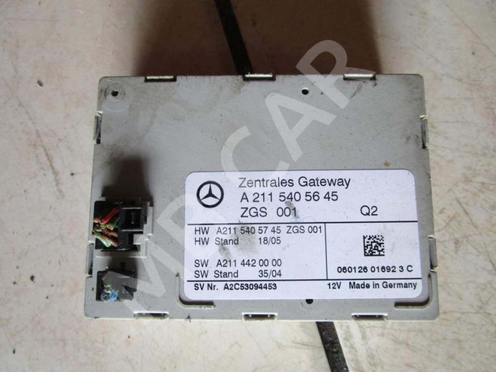 Блок ZGW CGW MERCEDES-BENZ E-класс W211/S211 (2002 - 2006) фото 1 &mdash; Разборка Мерседес