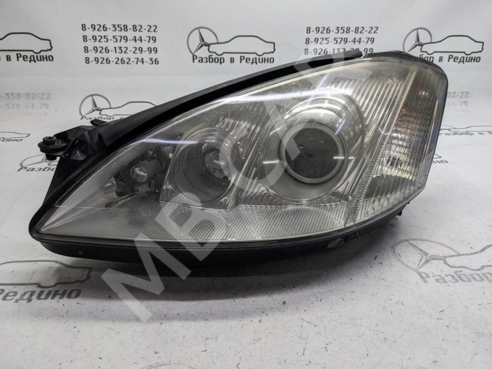 Фара левая MERCEDES-BENZ S-класс W221 (2005 - 2009) фото 1 — Разборка Мерседес