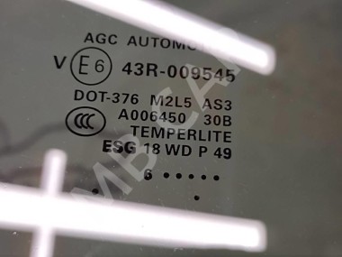 Стекло заднее правое MERCEDES-BENZ GLS-класс X166 (2015 - 2019) — Разборка Мерседес